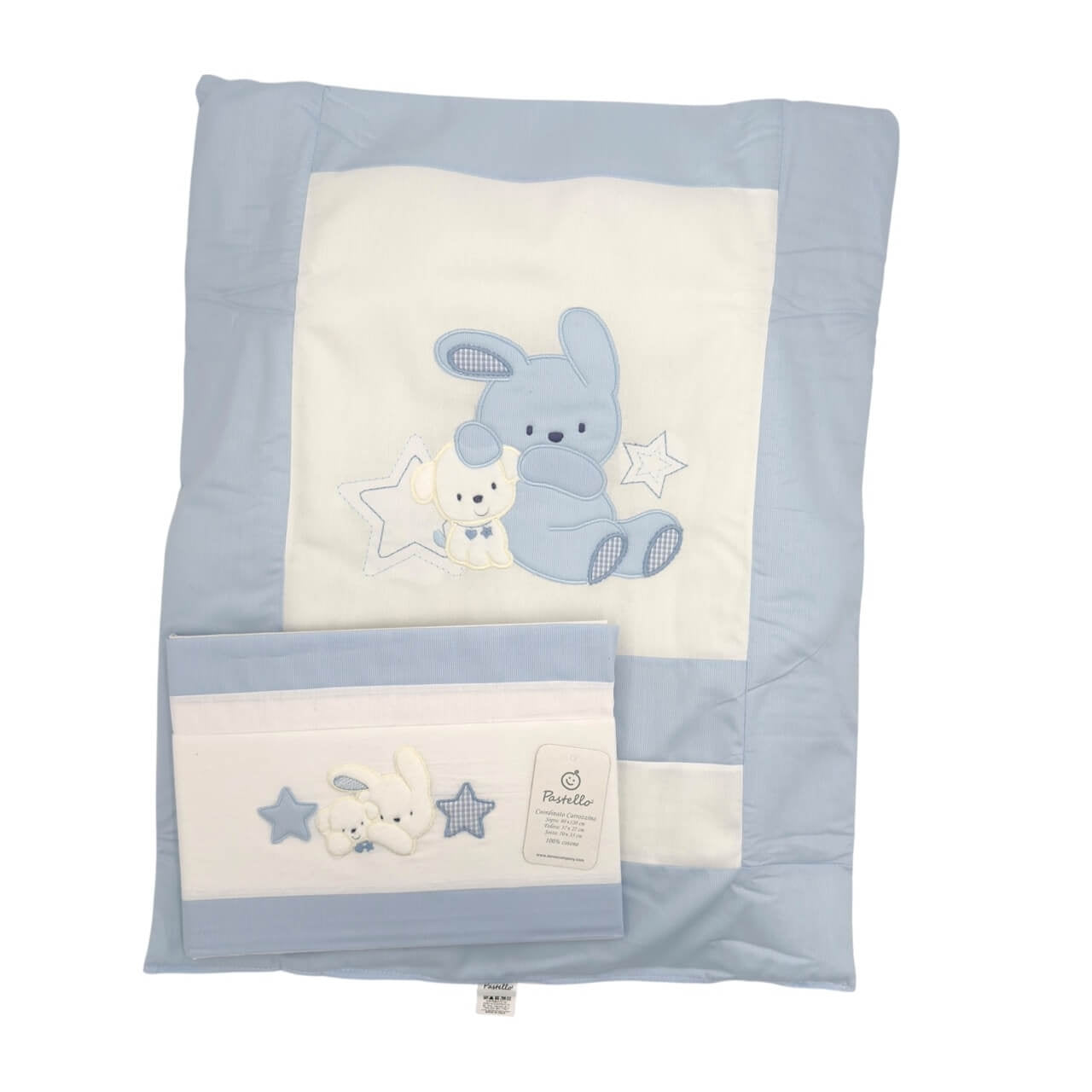 Completo Lenzuola + Trapunta Sfoderabile Culla/passeggino