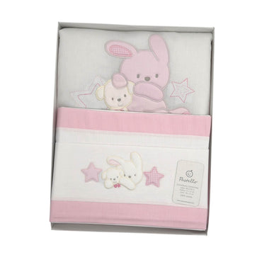 Completo Lenzuola + Trapunta Sfoderabile Culla/passeggino