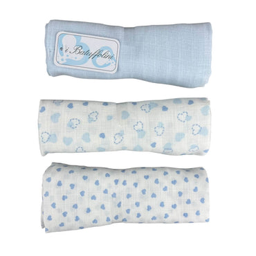 3 torchons en mousseline