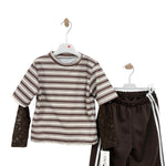 Completo Bimba Invernale Righe