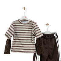 Completo Bimba Invernale Righe