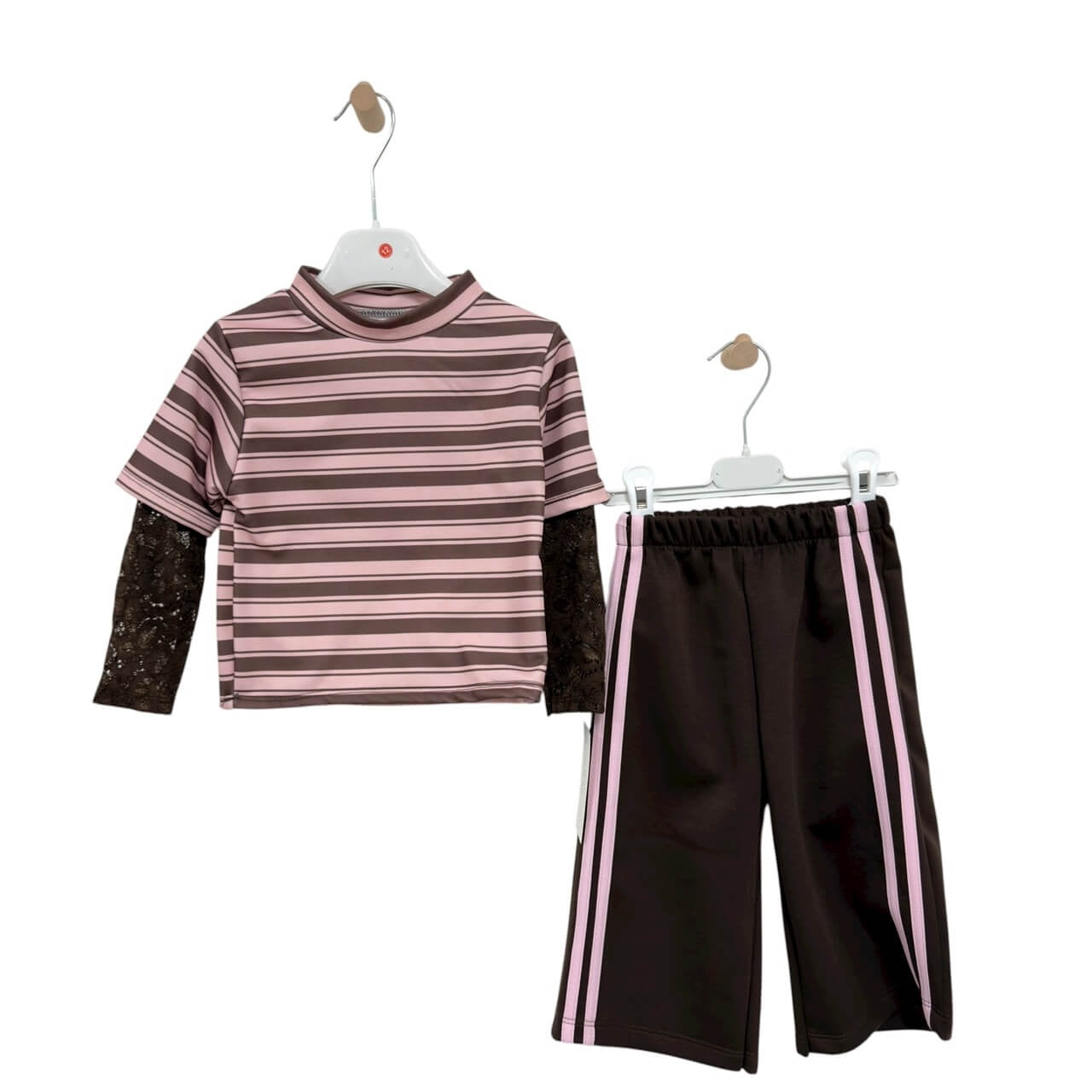 Completo Neonata Invernale Righe