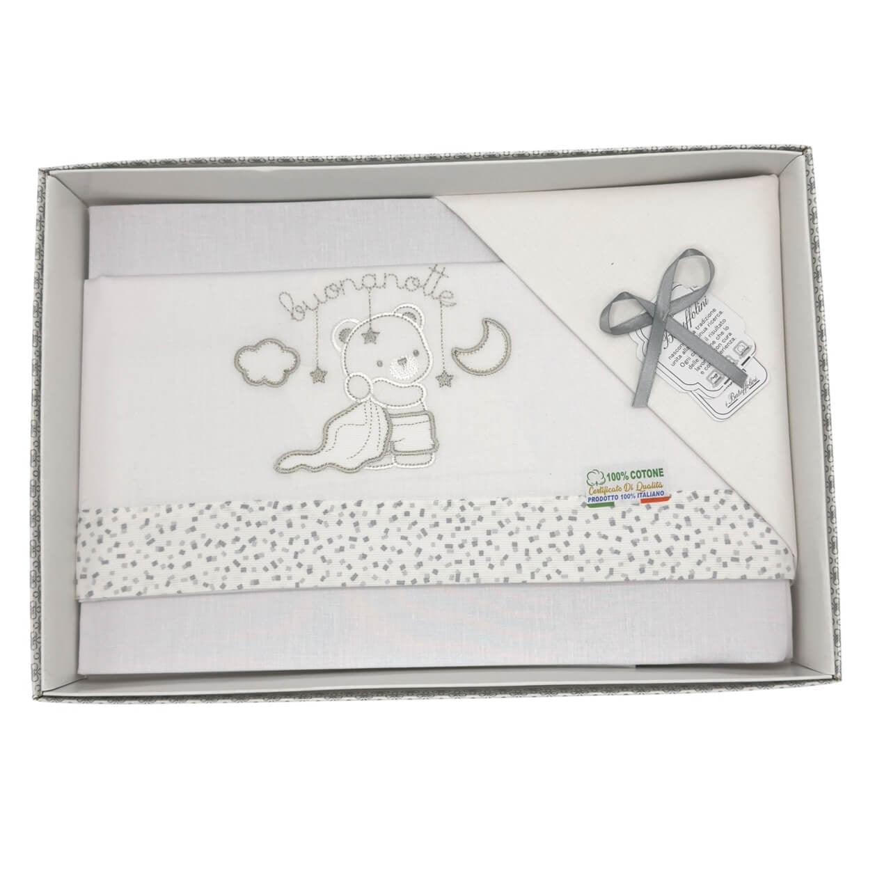 Completo Culla/Lettino Batuffolini 100% Cotone