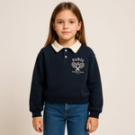 Felpa Invernale Bimba Collo Polo