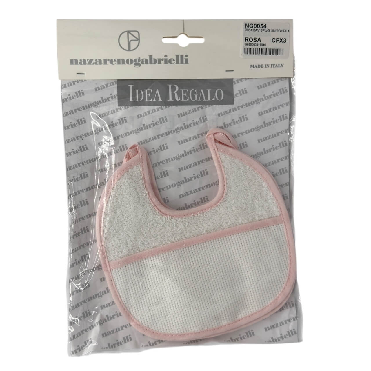 Bavoir à broder avec toile Ida