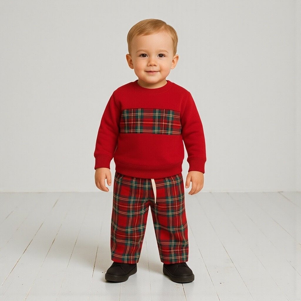 Completo Scozzese Invernale neonato