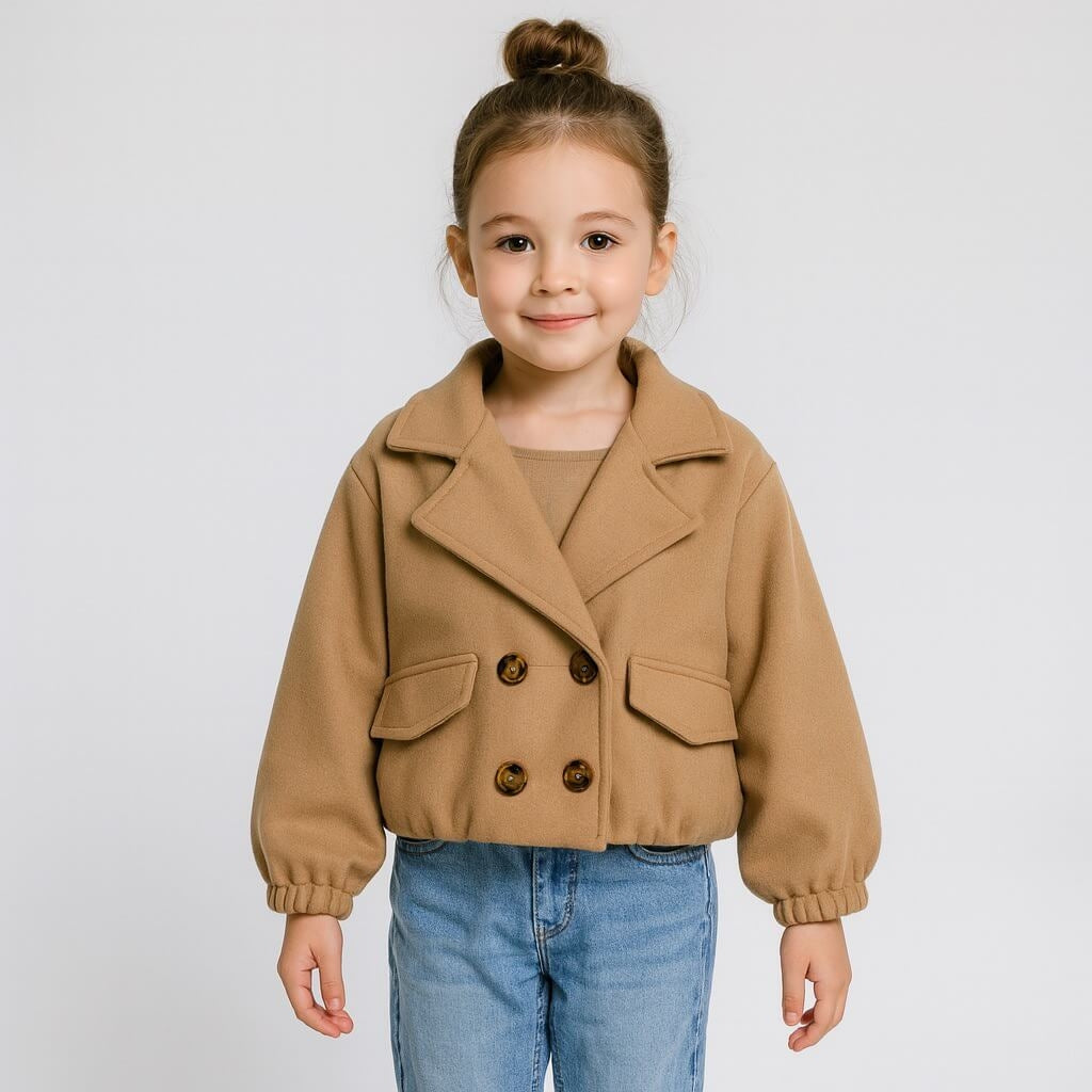 Felpa/Giubbotto Bimba Camoscio