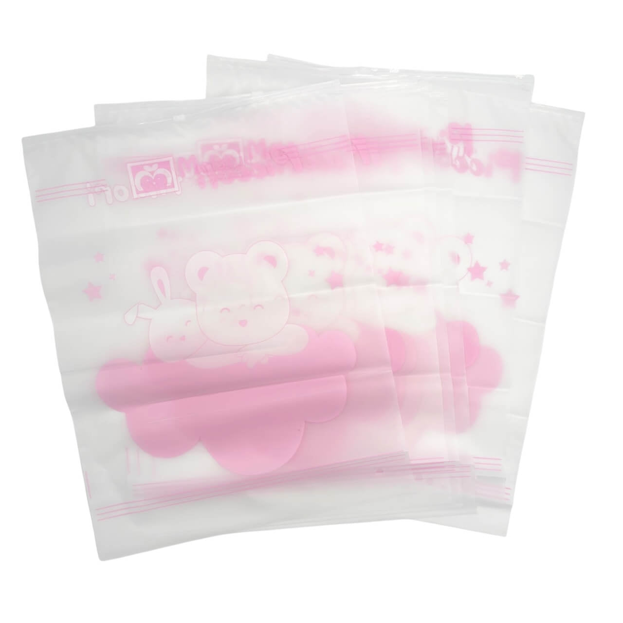 6 Sacchetti Grandi Trasparenti per corredino