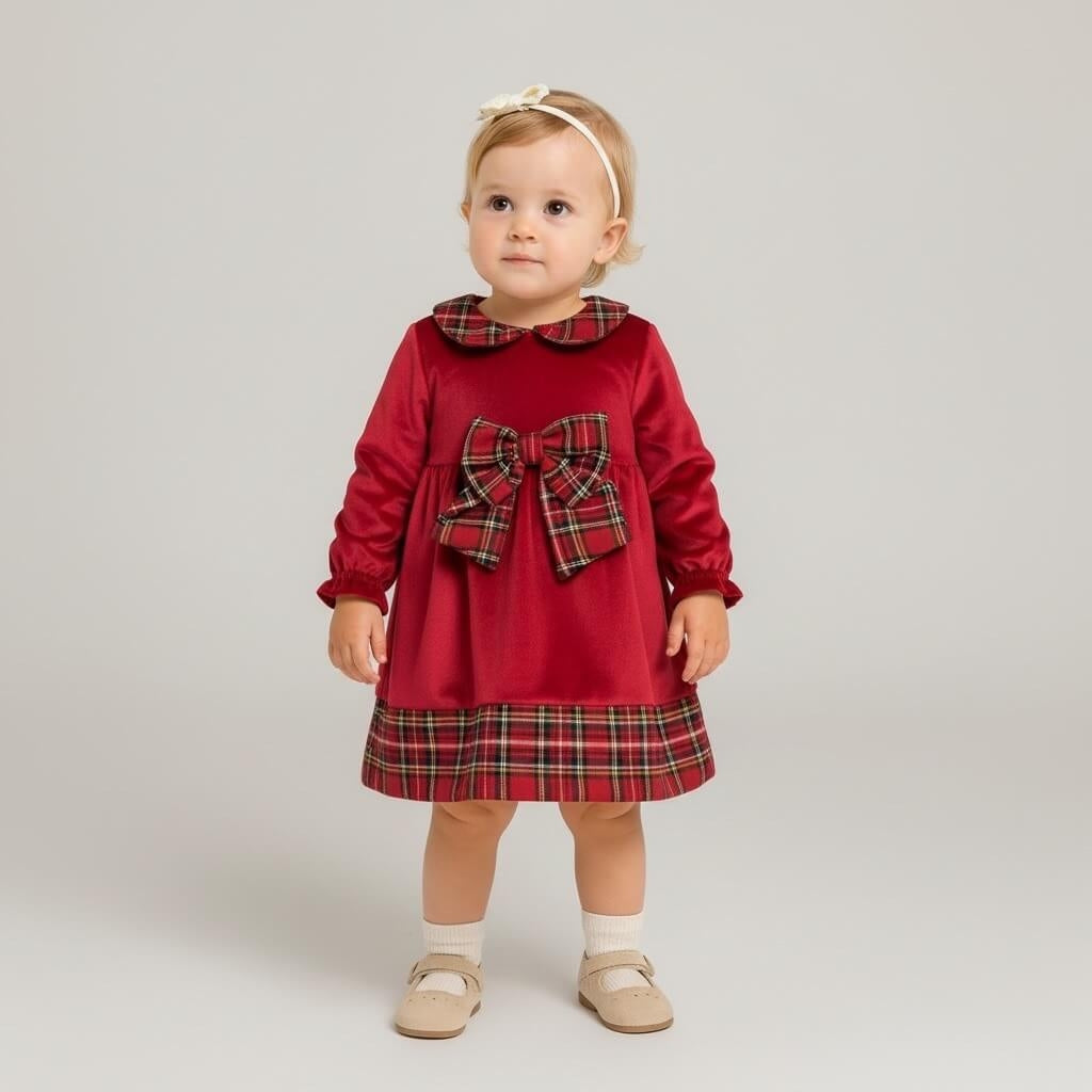 Abitino Vellutino Scozzese Neonata