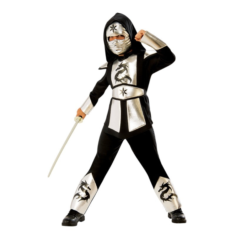 Vestito Ninja Drago Argento