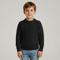 Maglione Treccie Girocollo Bimbo