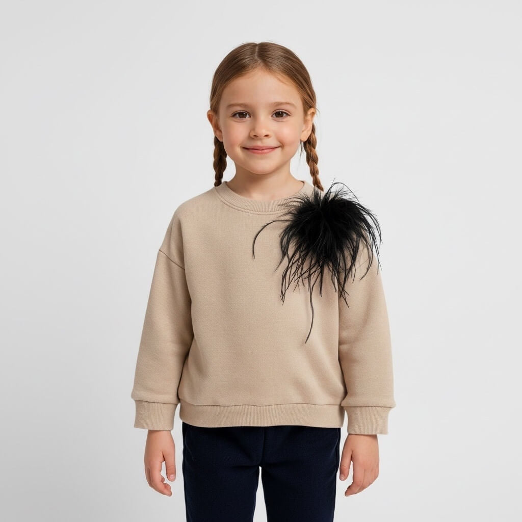 Maglioncino da bimba con Applicazione