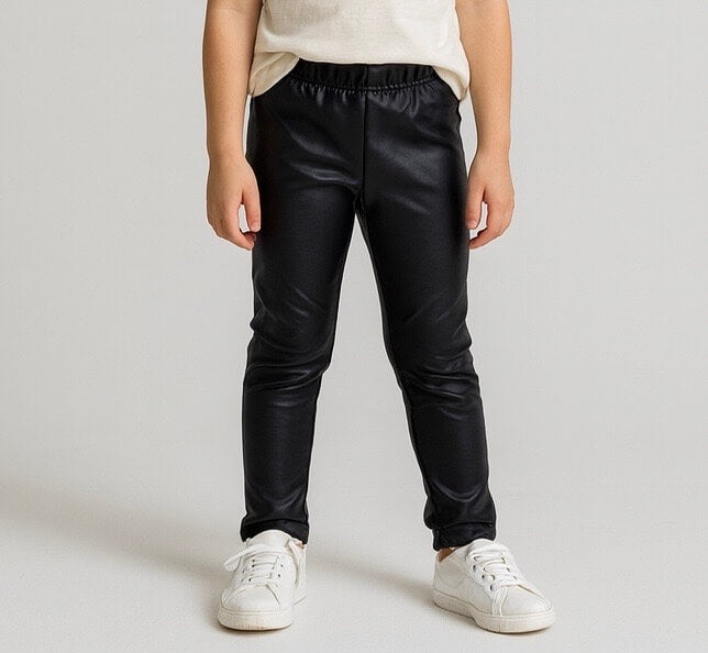 Leggins ecopelle Felpato  Bimba