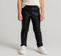 Leggins ecopelle Felpato  Bimba