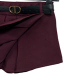 Pantaloncino effetto gonna da bimba con pieghe