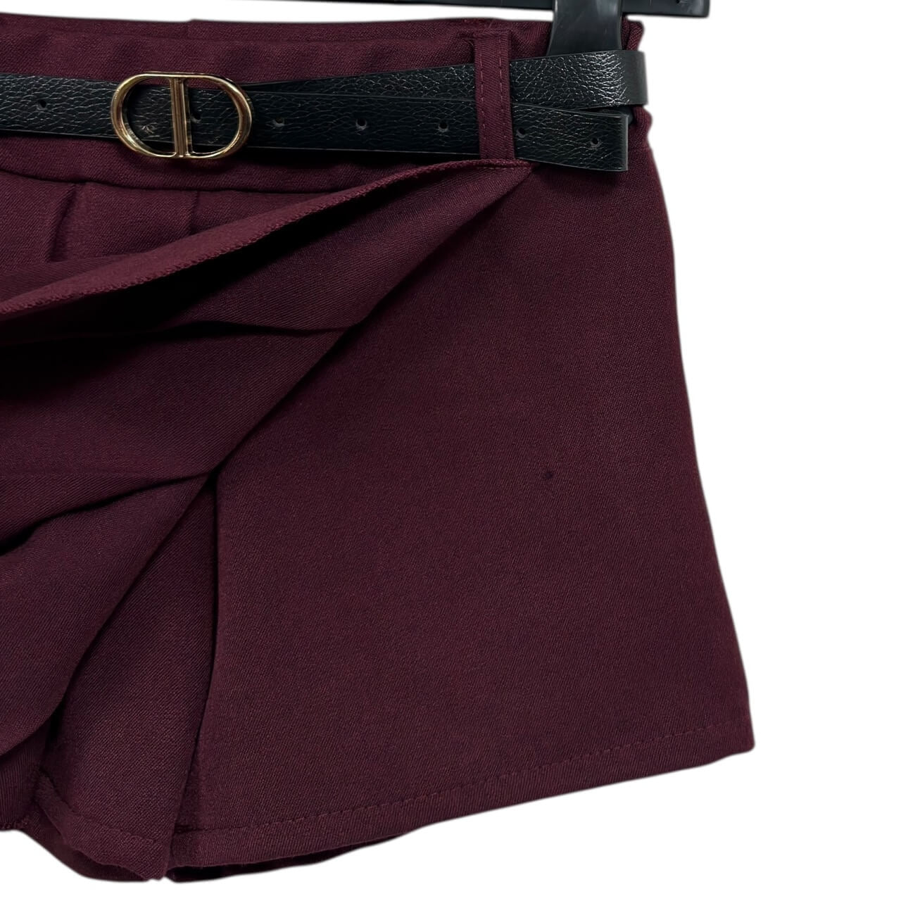 Pantaloncino effetto gonna da bimba con pieghe