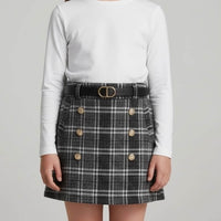 Gonna in Flanella con Cintura