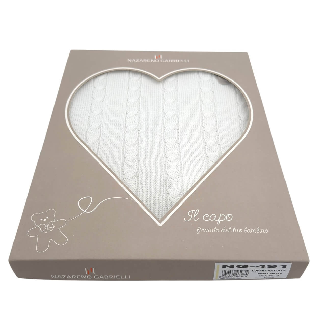 Châle en fil/coton 90x118 cm Nazareno Gabrielli