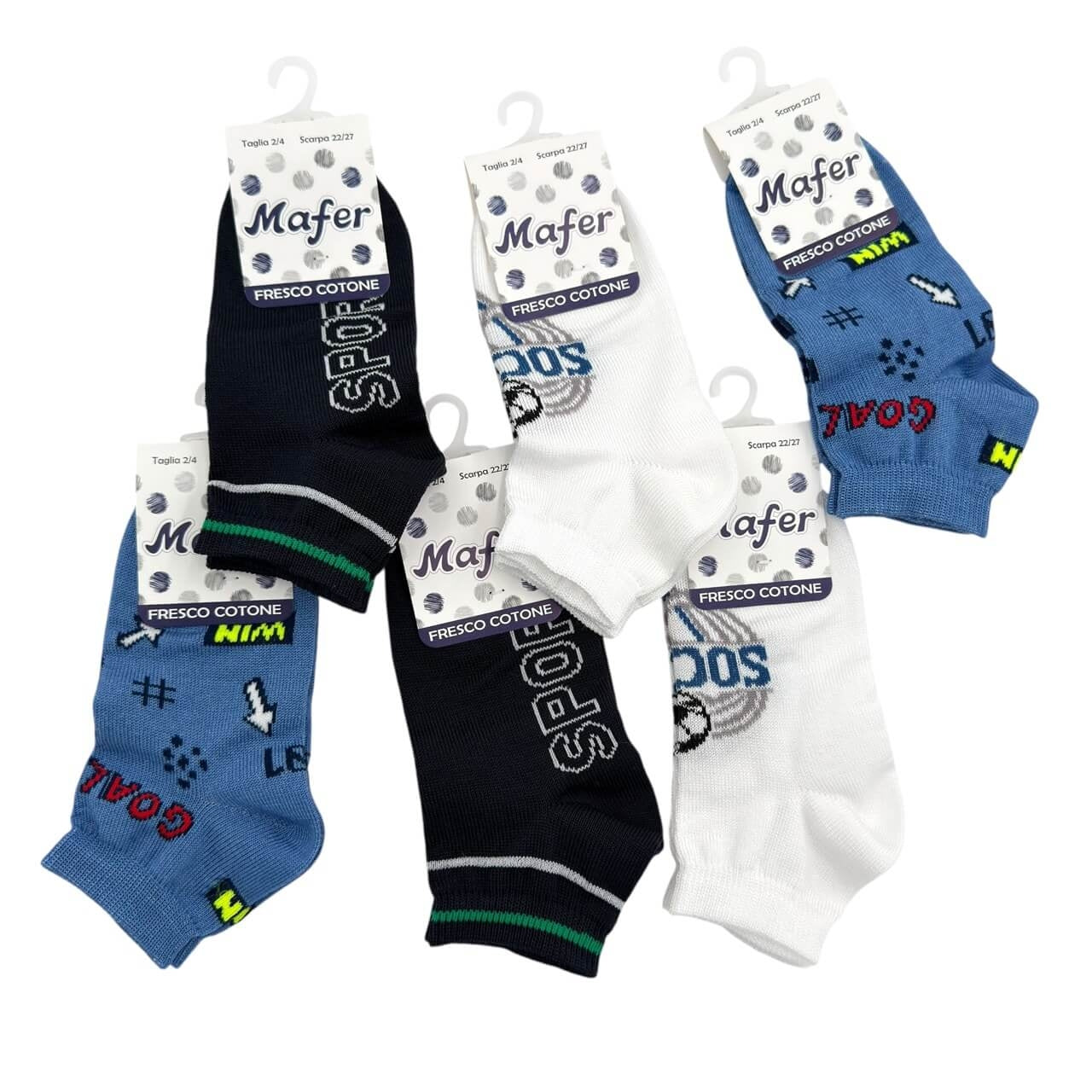 6 Calzini in cotone Bimbo Mafer