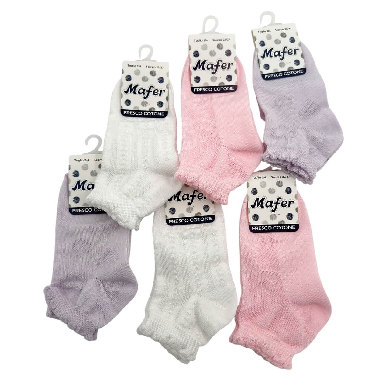 6 Calzini in cotone Bimba Mafer