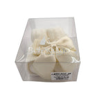 Set Scarpine + Fascia Neonata in Cotone/Filo