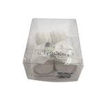 Set Scarpine + Fascia Neonata in Cotone/Filo