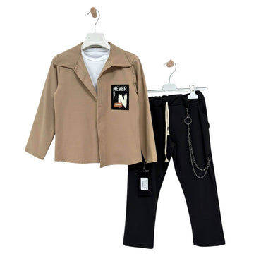 Completo 3 pezzi Bimbo cotone