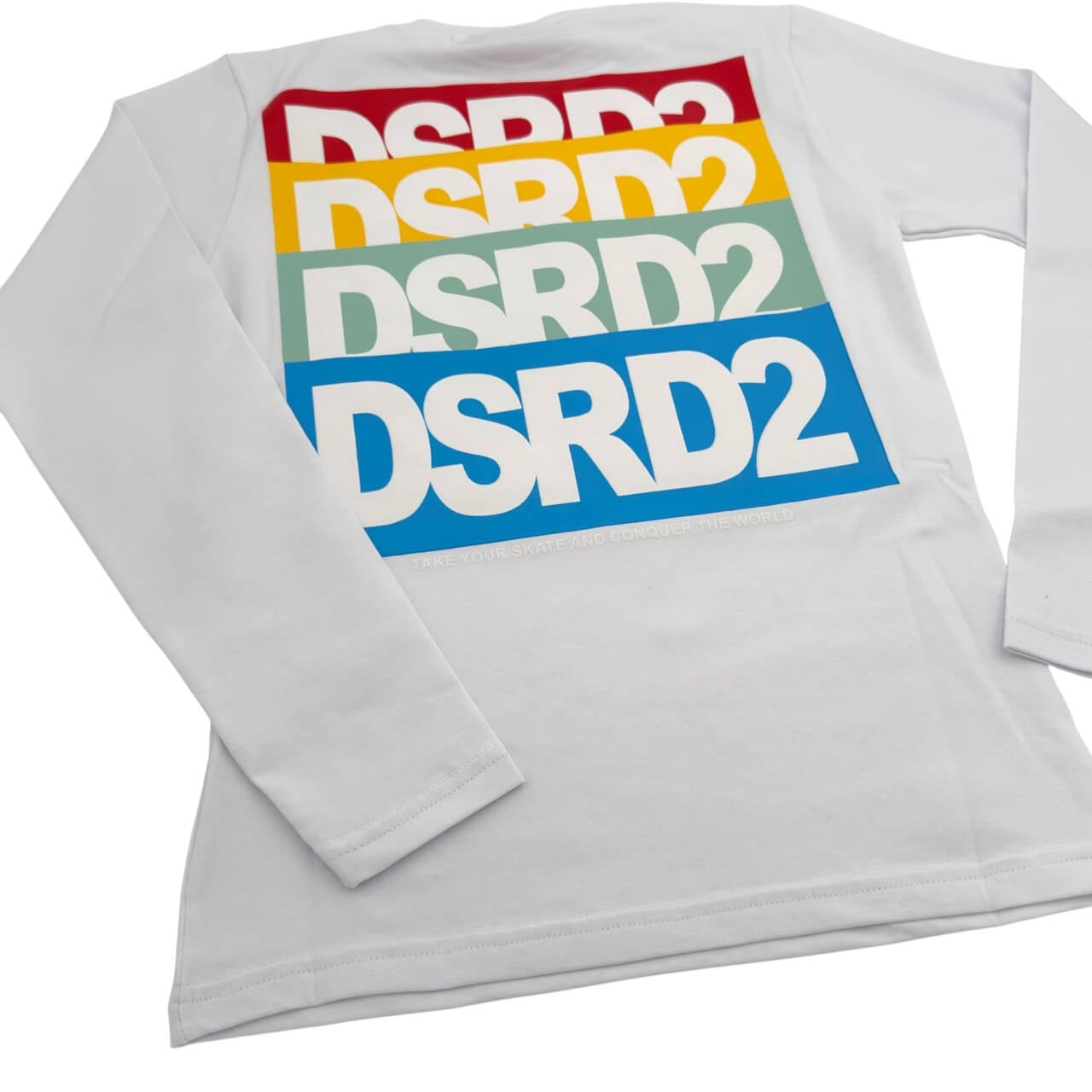 T-Shirt a Manica Lunga Retro Stampato Ragazzo