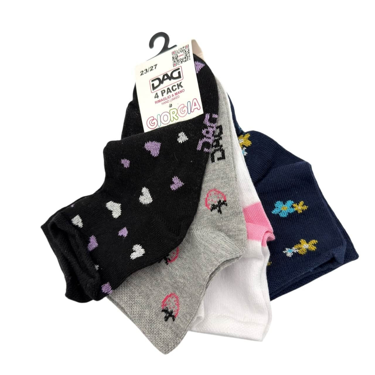 4 chaussettes en coton