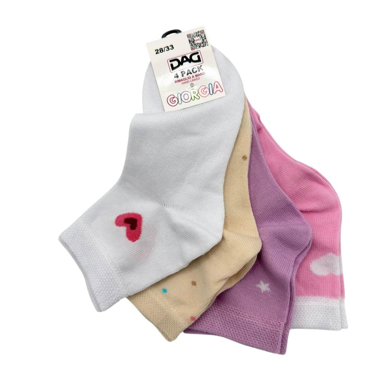 4 chaussettes en coton