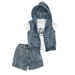 Completo 3 Pezzi Bimbo in Jeans