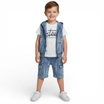 Completo 3 Pezzi Bimbo in Jeans