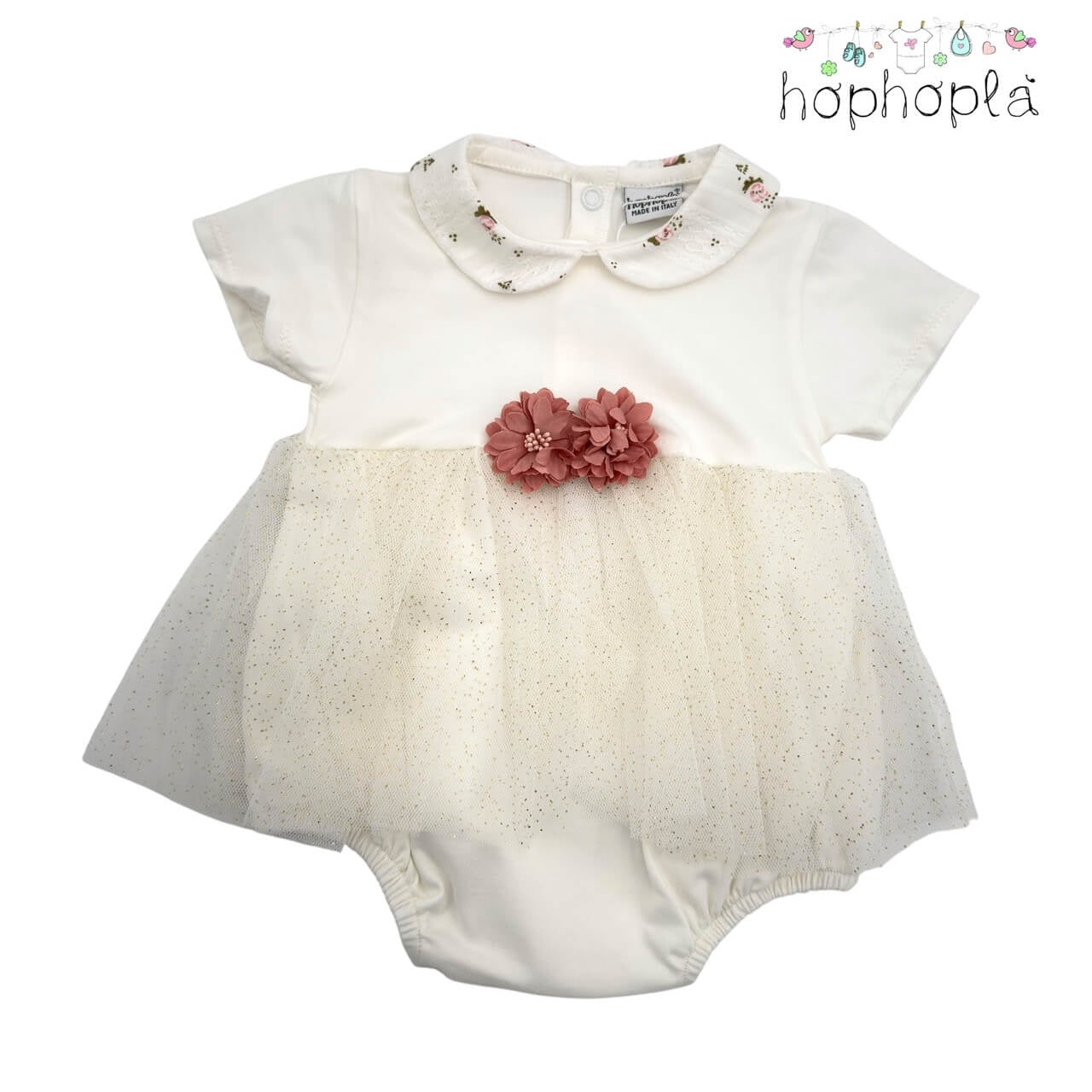 Abitino/Pagliaccetto in Cotone HopHoplà Alba