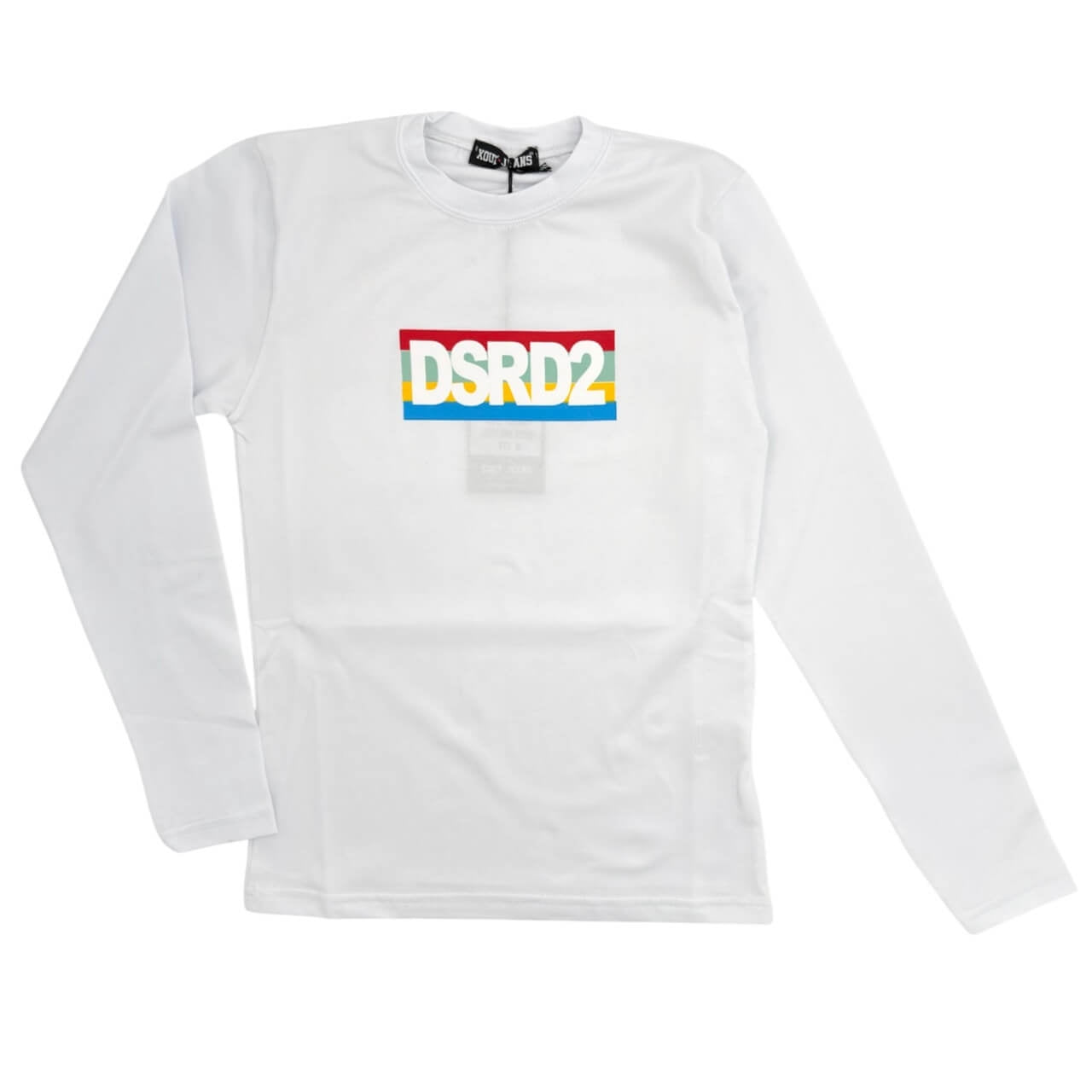 T-Shirt a Manica Lunga Retro Stampato Bimbo