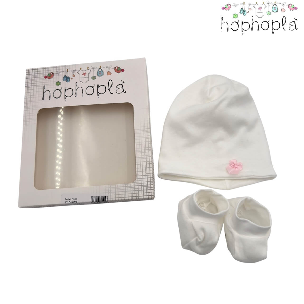 Set Cappello + Scarpe in Cotone HopHoplà Asia