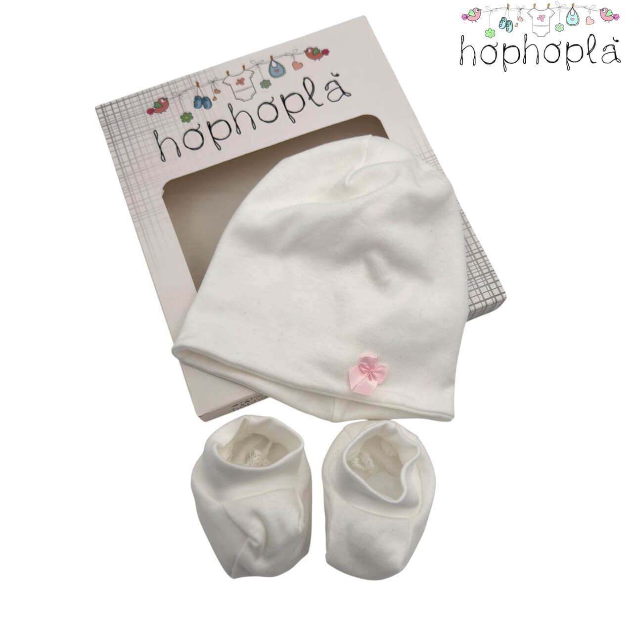 Set Cappello + Scarpe in Cotone HopHoplà Asia