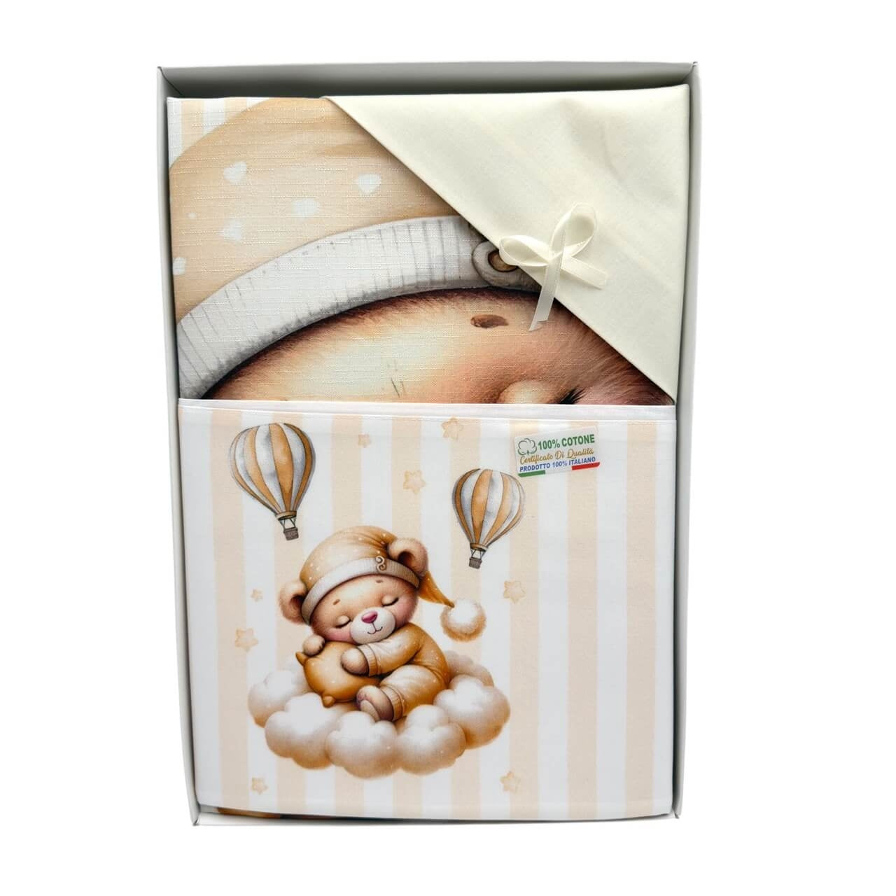 Completo Lenzuola + Copertina in Cotone per Carrozzina