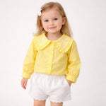 Camicia Colletto Fiori Neonata