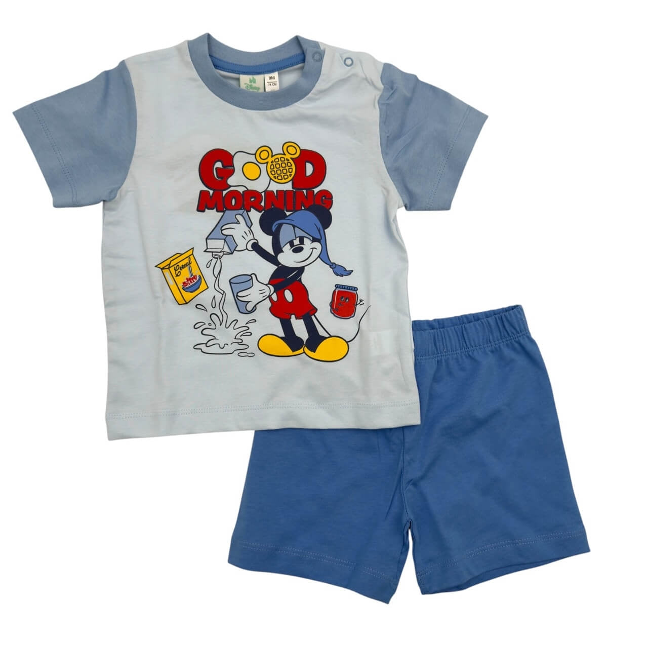 Pigiama Corto in Cotone Disney Mickey Mouse