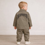 Completo 3 Pezzi Cotone neonato - Retro Stampato