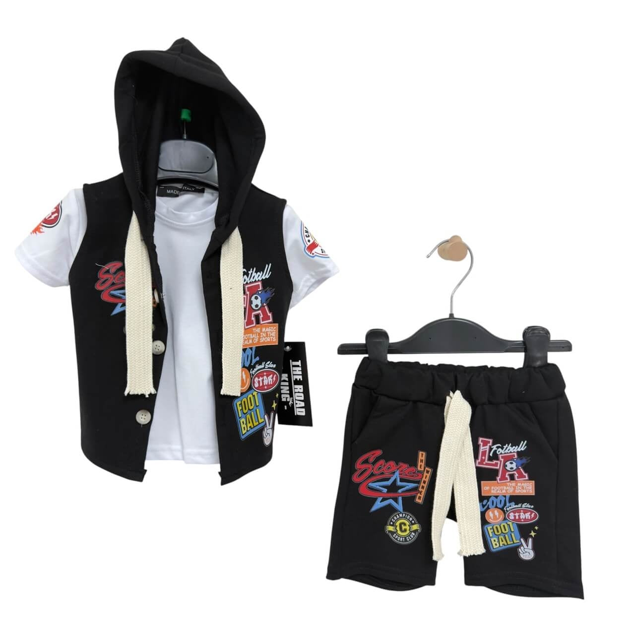 Completo 3 Pezzi Cotone neonato