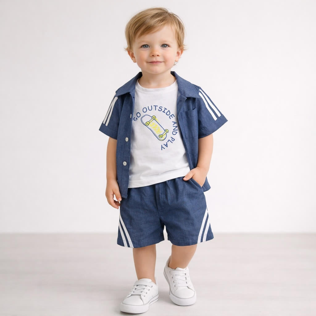Completo 3 Pezzi Cotone Neonato