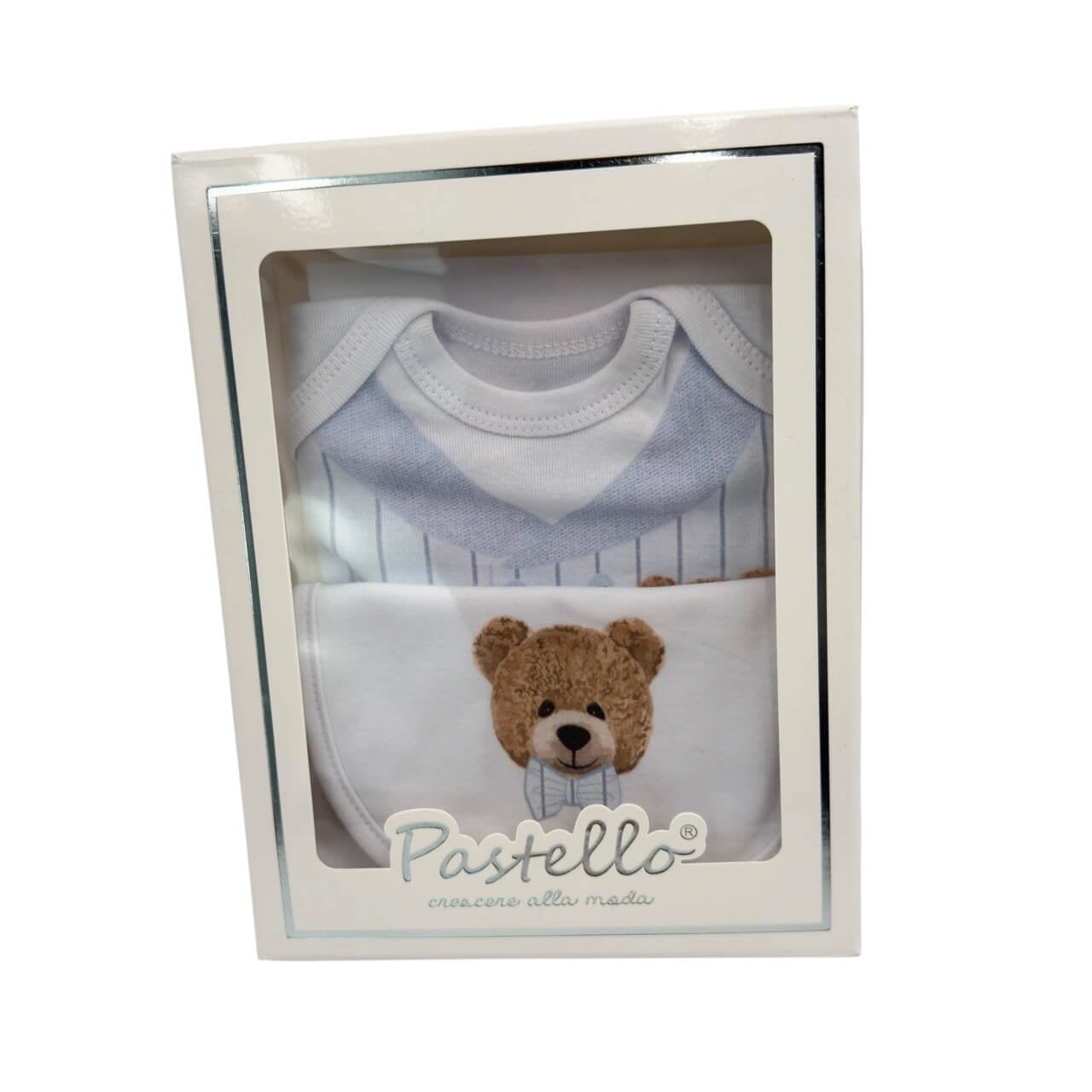1 Body + Bavetta 100% Cotone Pastello
