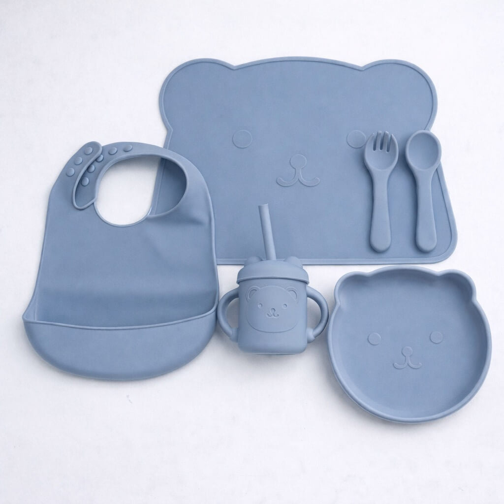 Set Pappa da 5 Pezzi in Silicone