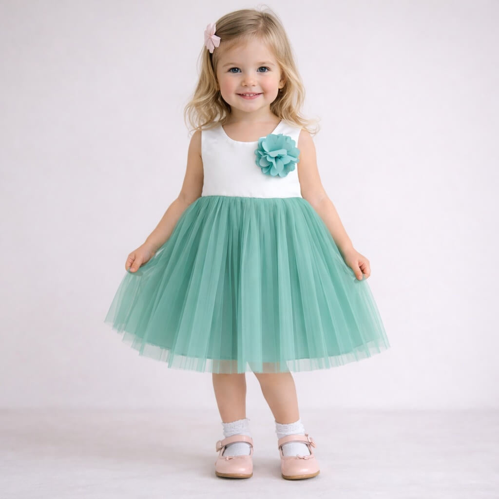 Abito Elegante Bimba + Coprispalle