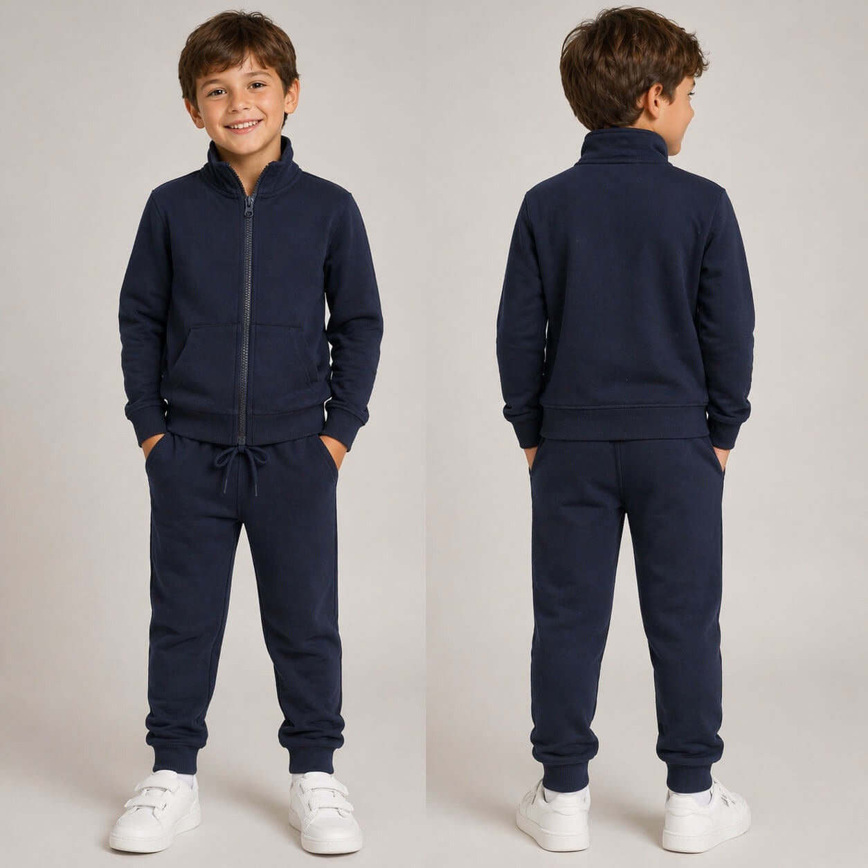 Tuta Blu Cotone Scolastica