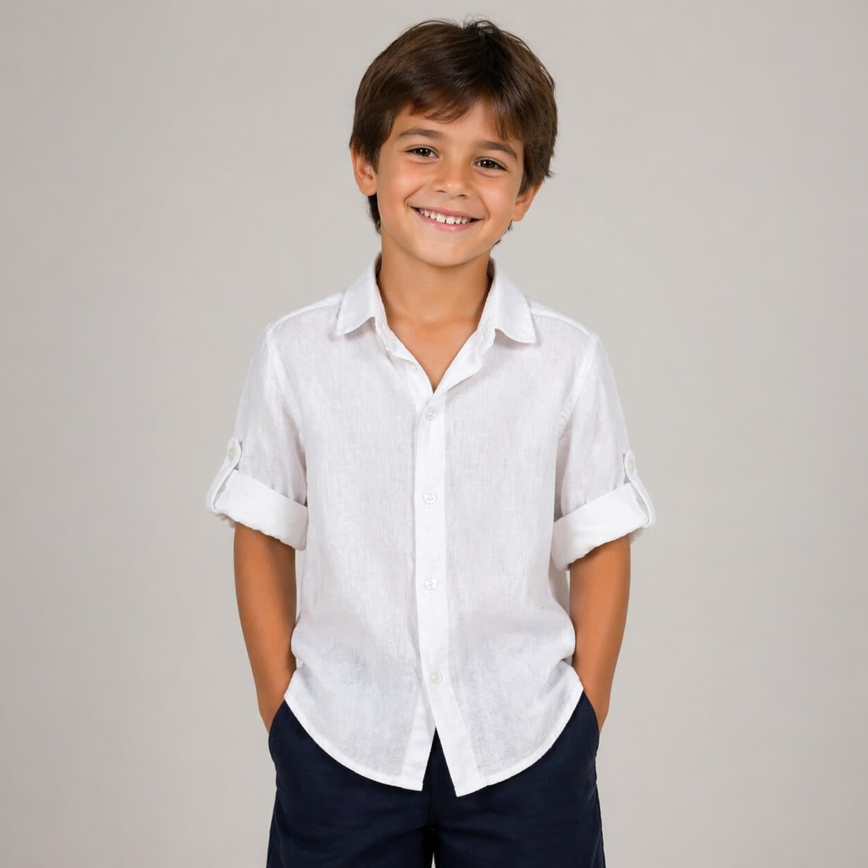 Camicia in Lino Ragazzo