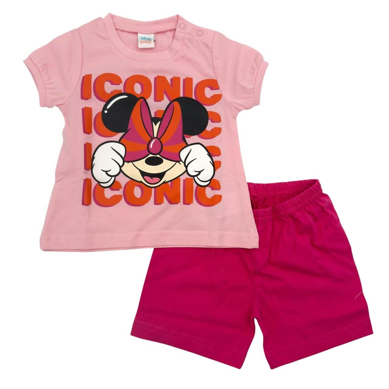 Pigiama Corto in Cotone Disney Minnie