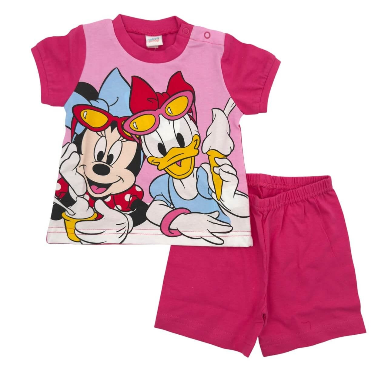 Pigiama Corto in Cotone Disney Minnie
