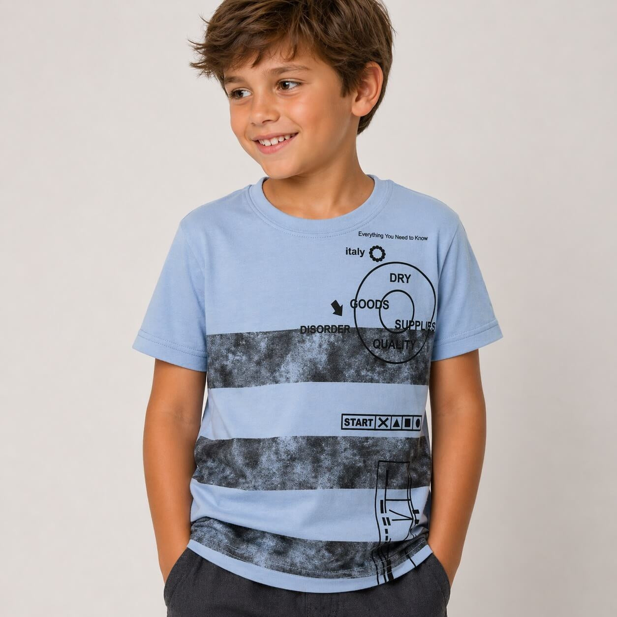 T-Shirt Bimbo Stampata